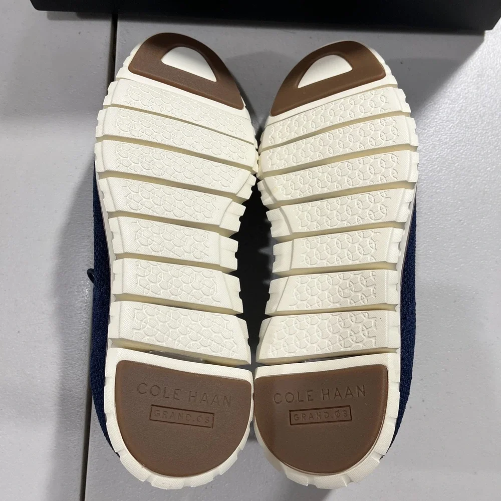 Cole Haan Zerogrand Stitchlite Marine Blue Oxford Mens Shoes 10 Damaged box